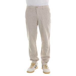 PANTALONE IN LINO INDICODE BEIGE